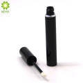 empty round aluminium black lip gloss container